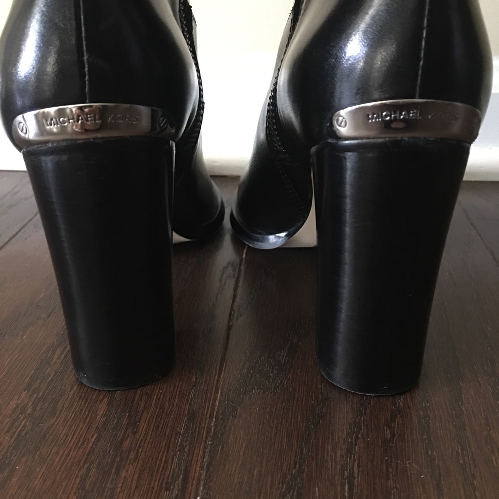 Michael Kors Black Leather Boots
